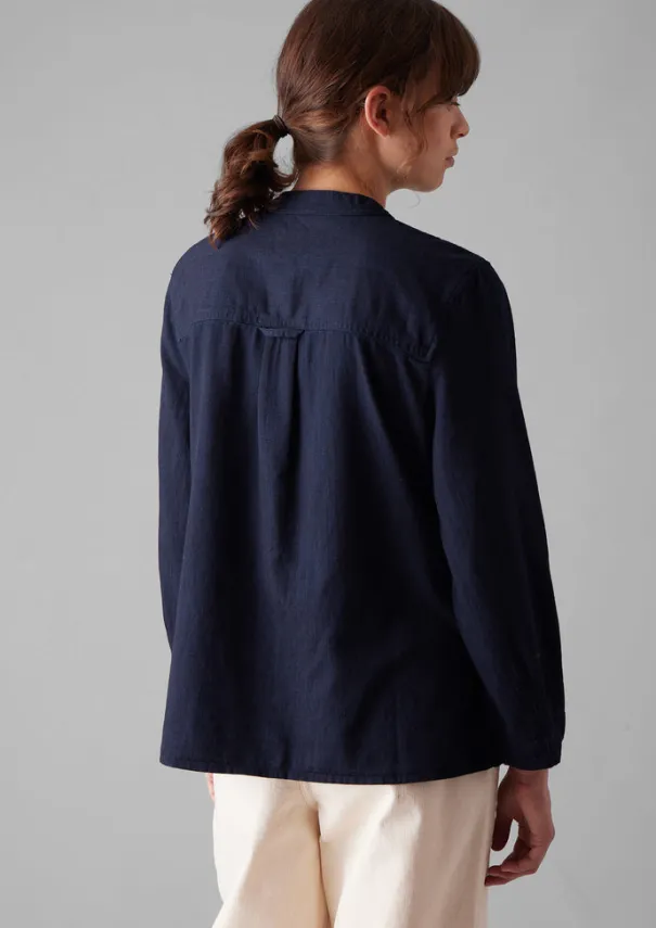 Clearance Front Pocket Soft Twill Shirt Women Workwear|Shirts