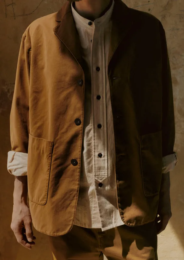 Hot Garment Dyed Brushed Cotton Jacket Workwear|Coats & Jackets