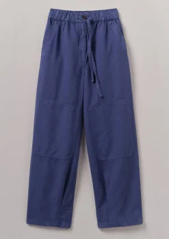 Discount Garment Dyed Cotton Linen Canvas Trousers Women Linen|Trousers