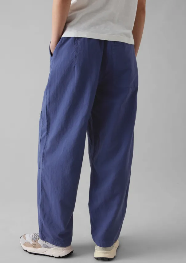 Discount Garment Dyed Cotton Linen Canvas Trousers Women Linen|Trousers