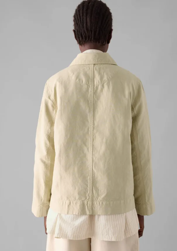 Online Garment Dyed Cotton Linen Jacket Women Linen|Coats & Jackets