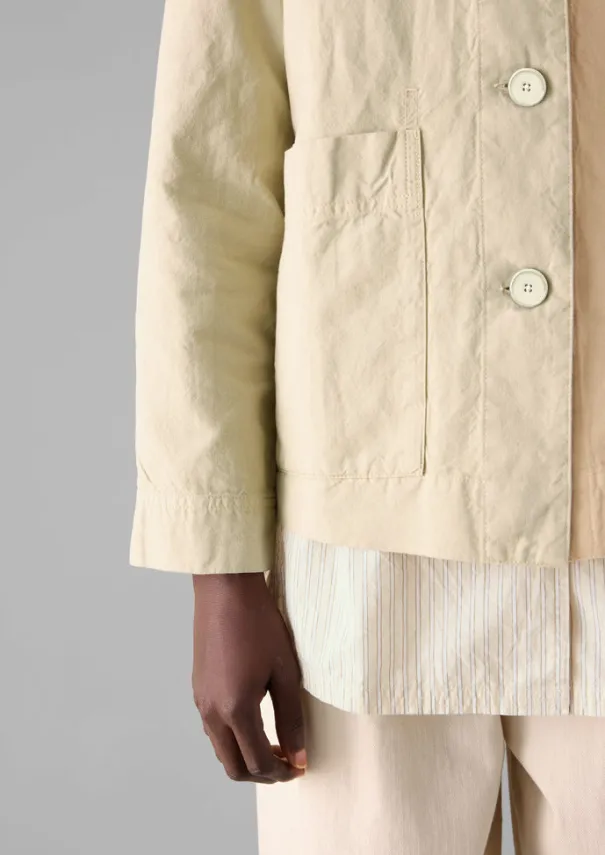 Online Garment Dyed Cotton Linen Jacket Women Linen|Coats & Jackets