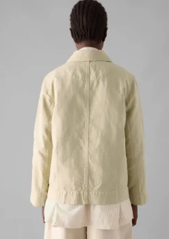 Online Garment Dyed Cotton Linen Jacket Women Linen|Coats & Jackets