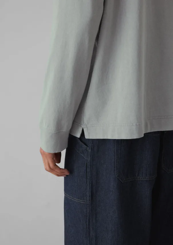 Garment Dyed Cotton Long Sleeve Tee Tops & Tees