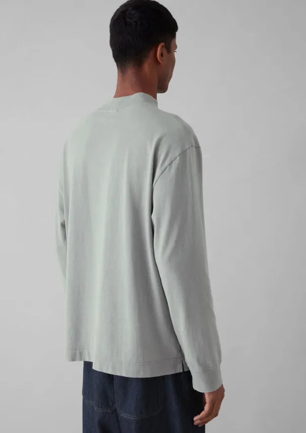 Garment Dyed Cotton Long Sleeve Tee Tops & Tees