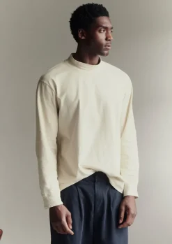 Hot Garment Dyed Cotton Long Sleeve Tee Tops & Tees