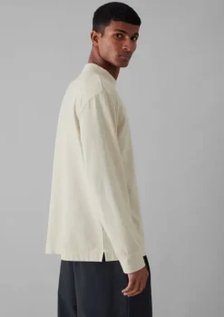 Hot Garment Dyed Cotton Long Sleeve Tee Tops & Tees