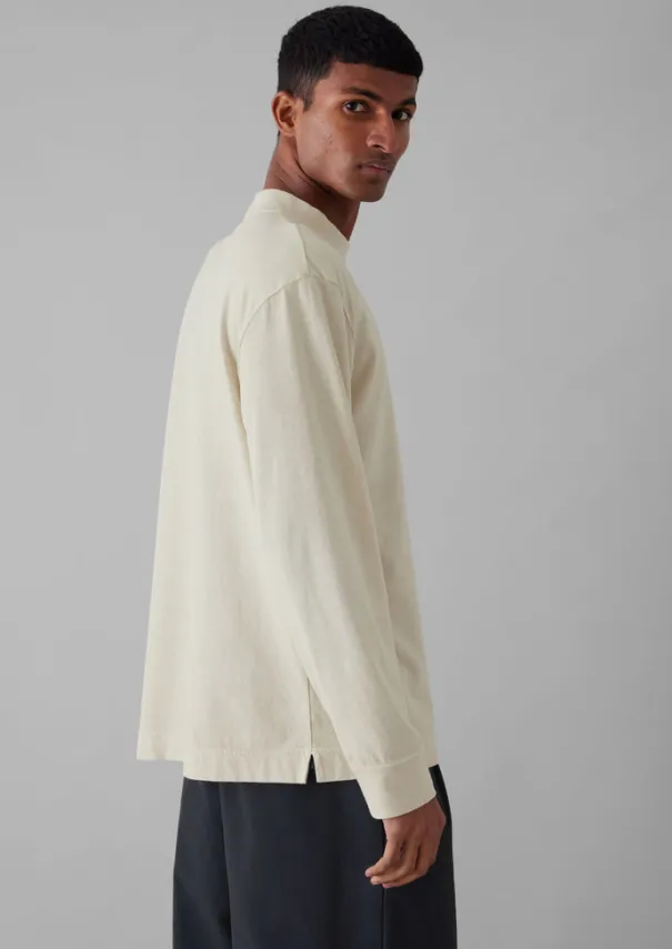Hot Garment Dyed Cotton Long Sleeve Tee Tops & Tees