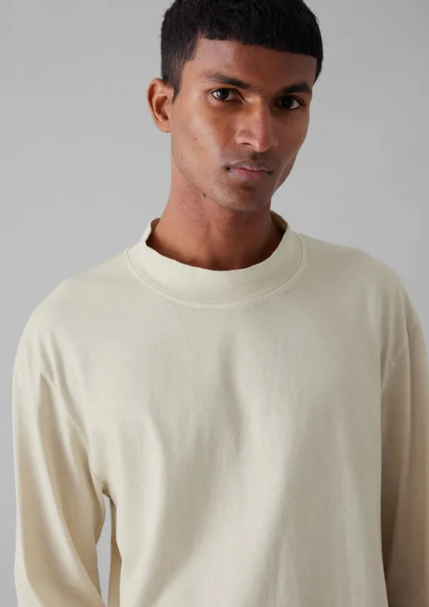 Hot Garment Dyed Cotton Long Sleeve Tee Tops & Tees