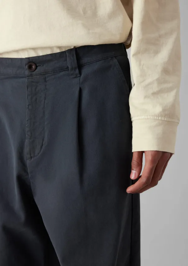 Hot Garment Dyed Cotton Pleat Trousers Workwear|Trousers