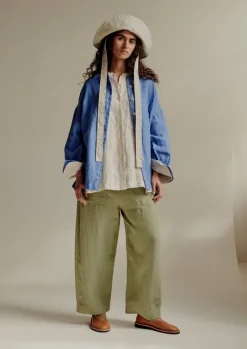 Outlet Garment Dyed Linen Oversized Shirt Women Linen|Loungewear
