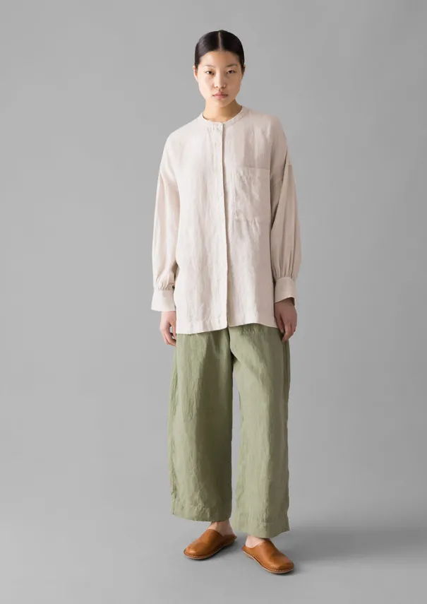 Sale Garment Dyed Linen Oversized Shirt Women Linen|Loungewear