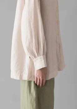 Sale Garment Dyed Linen Oversized Shirt Women Linen|Loungewear