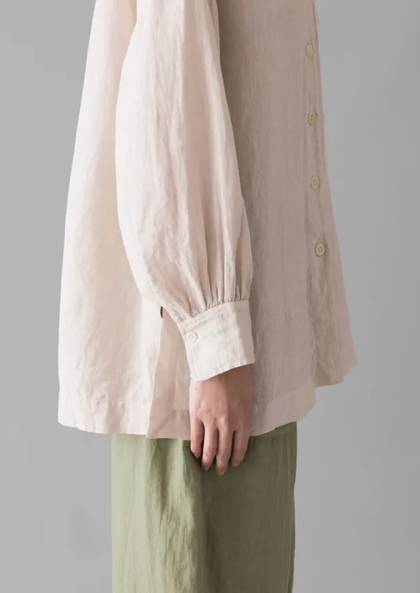 Sale Garment Dyed Linen Oversized Shirt Women Linen|Loungewear