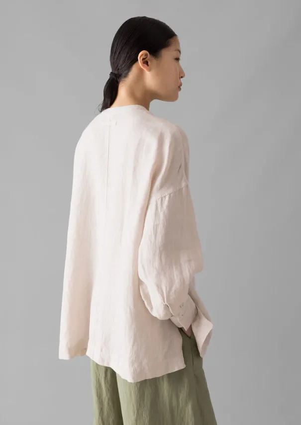 Sale Garment Dyed Linen Oversized Shirt Women Linen|Loungewear