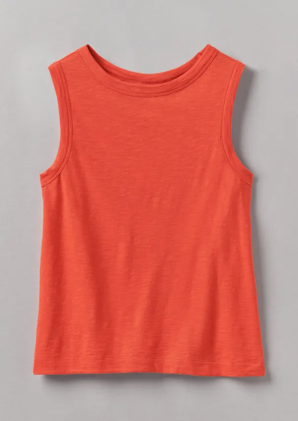 Garment Dyed Organic Cotton Tank Top Women Jersey|Tops & Tees