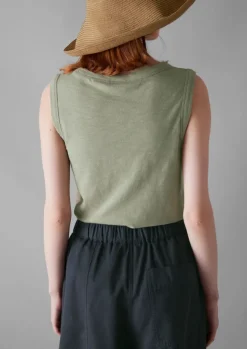 Outlet Garment Dyed Organic Cotton Tank Top Women Jersey|Tops & Tees