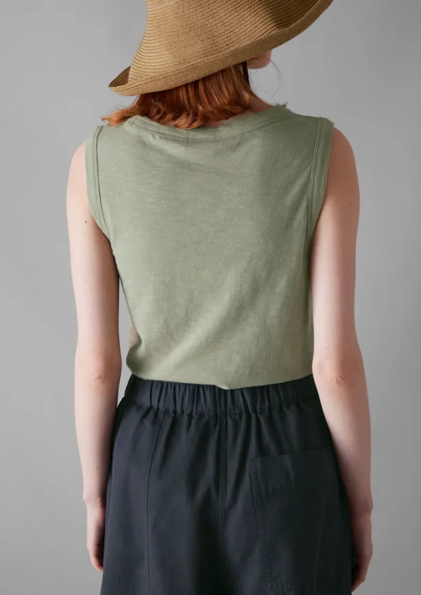 Outlet Garment Dyed Organic Cotton Tank Top Women Jersey|Tops & Tees