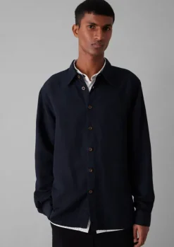 Hot Garment Dyed Point Collar Shirt Shirts