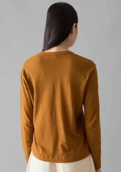 Best Half Placket Cotton Linen Tee Women Linen|Jersey