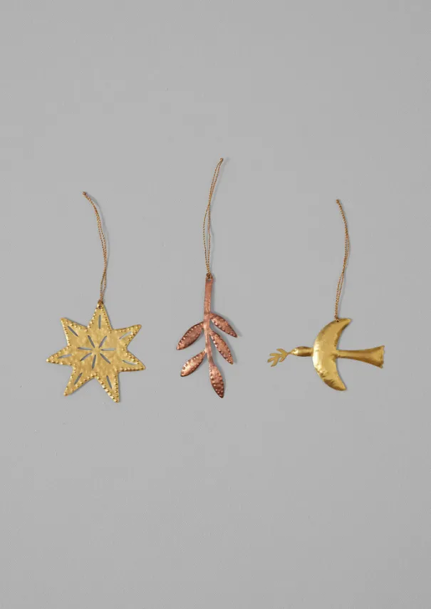 Clearance Hammered Metal Star Decoration Christmas Decorations