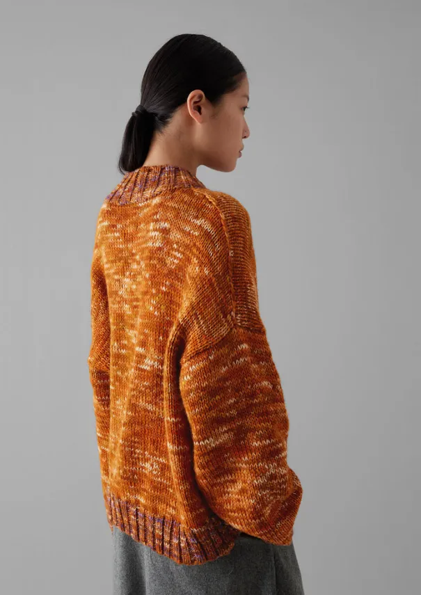 Clearance Hand Dyed Marl Sweater Women Knitwear