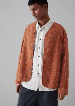 Hot Hand Embroidered Kantha Relaxed Jacket Coats & Jackets