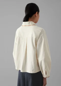 Discount Hand Embroidered Textured Cotton Shirt Women Shirts|Tops & Tees