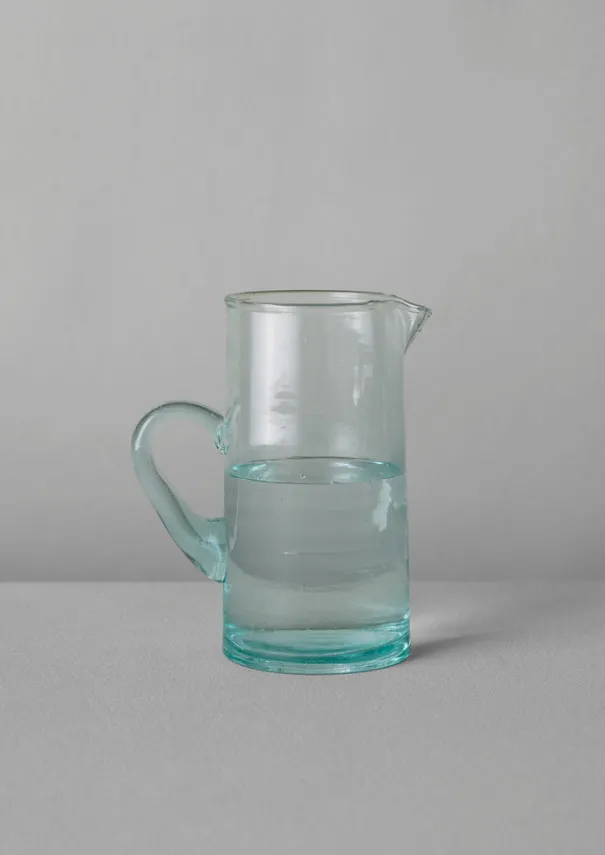 Online Handled Moroccan Glass Jug Glass