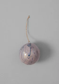 Online Hand Marbled Bauble Christmas Decorations