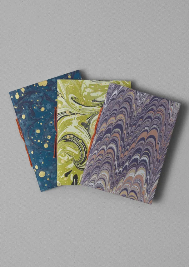 Best Hand Marbled Pocket Notebook Set Stationery