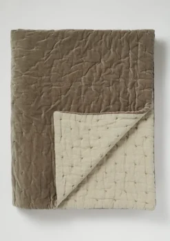 New Hand Quilted Velvet Throw Textiles|Blankets & Throws