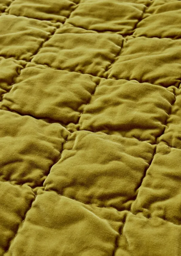 Hand Stitched Organic Velvet Quilt Textiles|Blankets & Throws