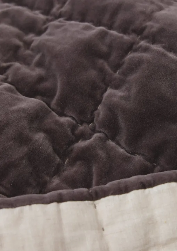 Outlet Hand Stitched Velvet Quilt Textiles|Blankets & Throws