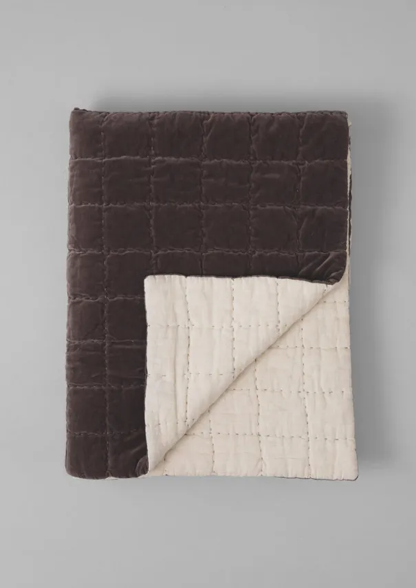 Outlet Hand Stitched Velvet Quilt Textiles|Blankets & Throws