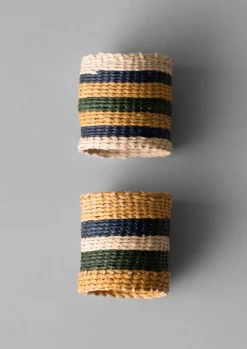 Clearance Hand Woven Iraca Napkin Rings Textiles|Kitchen
