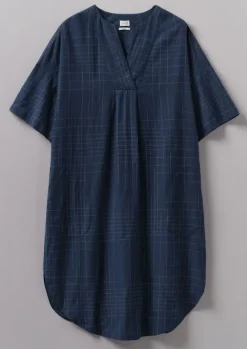 Online Hand Woven Sketched Check Nightdress Women Nightwear|Loungewear
