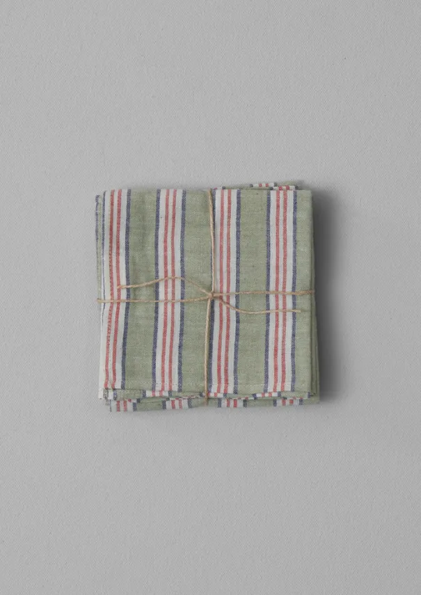 Outlet Hand Woven Stripe Napkin Set Textiles|Kitchen
