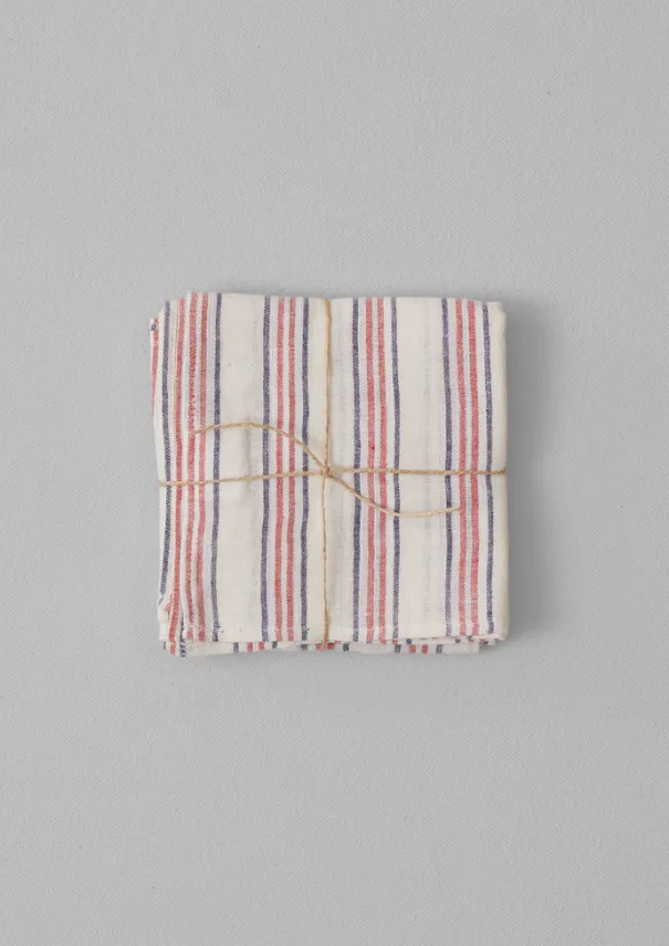 Sale Hand Woven Stripe Napkin Set Textiles|Kitchen