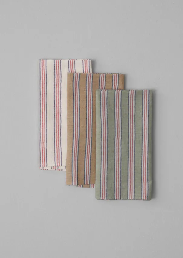 Sale Hand Woven Stripe Napkin Set Textiles|Kitchen