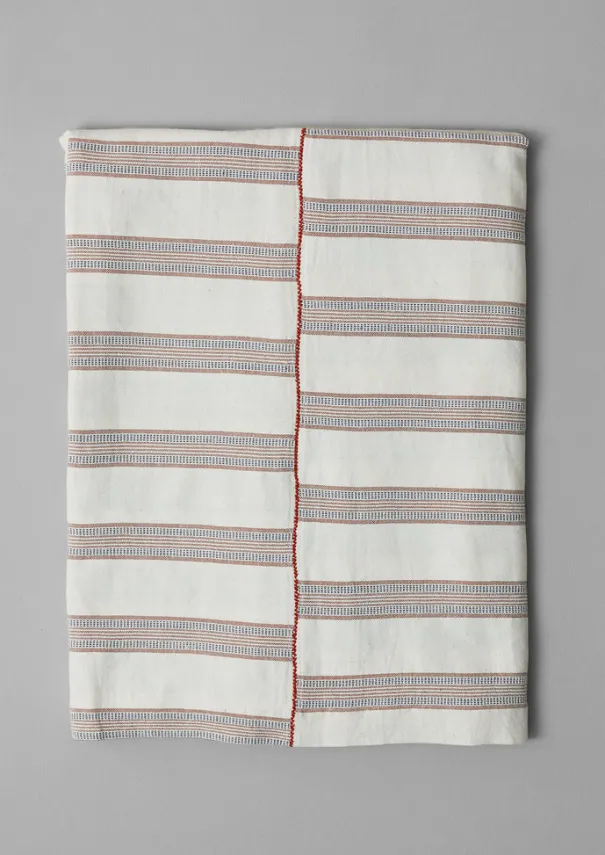 Hot Hand Woven Stripe Tablecloth Textiles|Kitchen