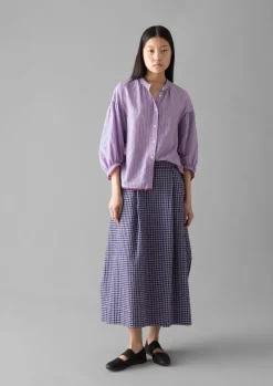 Best Harmony Stripe Hand Woven Mulmul Shirt Women Shirts|Tops & Tees