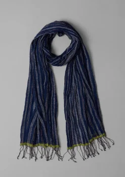 Online Harmony Stripe Hand Woven Scarf Women Hats, Scarves & Gloves