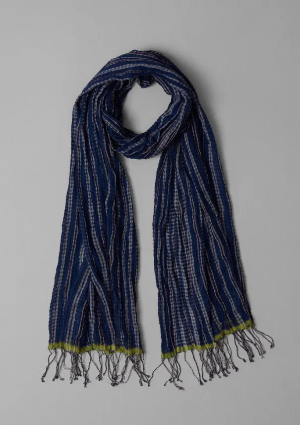 Online Harmony Stripe Hand Woven Scarf Women Hats, Scarves & Gloves