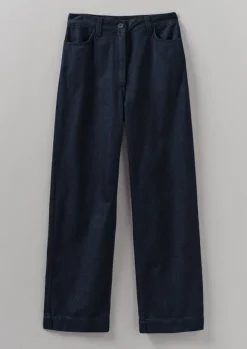 Denim Slim Leg Trousers Women Denim|Workwear