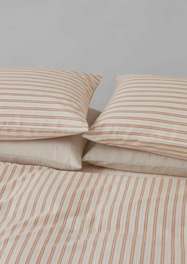 Hot Ines Flannel Stripe Cotton Duvet Cover Textiles|Bed Linen