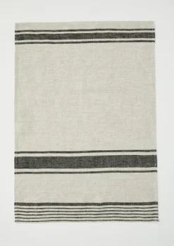 Clearance Irregular Stripe Linen Tea Towel Aprons & Tea Towels