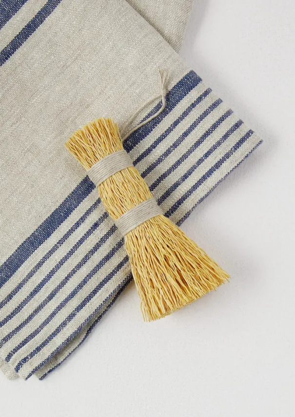 Clearance Irregular Stripe Linen Tea Towel Aprons & Tea Towels