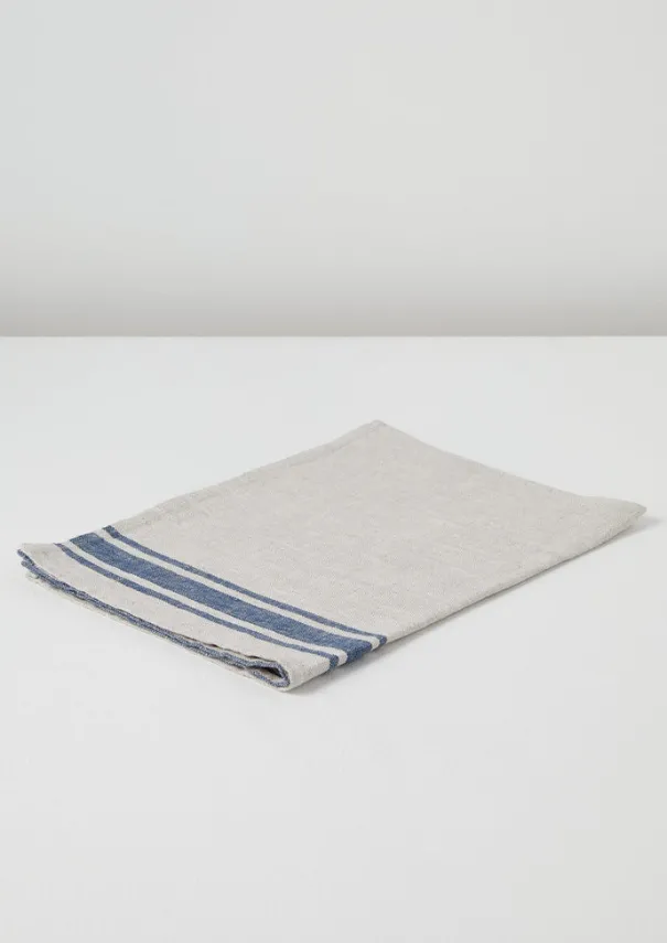 Clearance Irregular Stripe Linen Tea Towel Aprons & Tea Towels