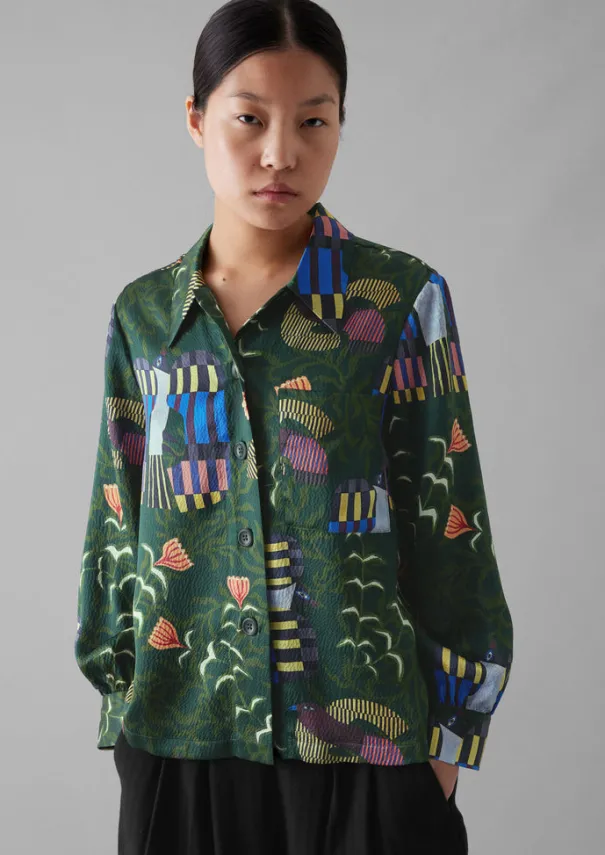 Clearance Isobel Harvey Birds Print Baya Shirt Women Shirts|Tops & Tees